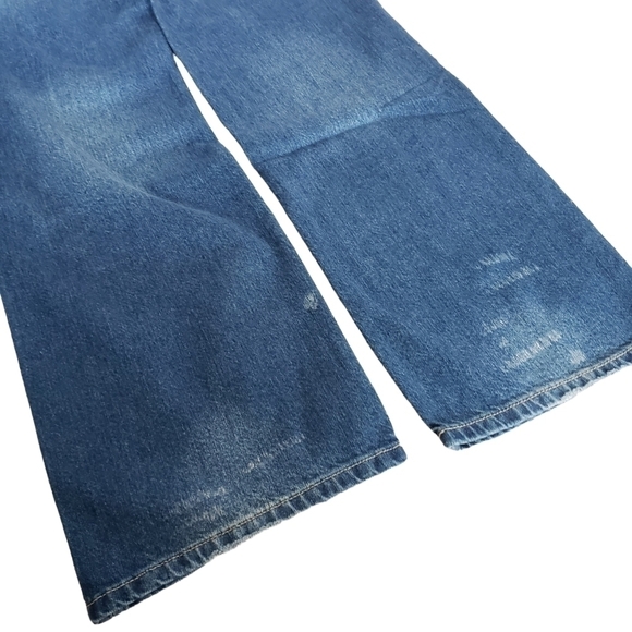 𝅺Anthropologie Pilcro Joey Jeans High Rise Straight Leg Distressed Front - Picture 11 of 13